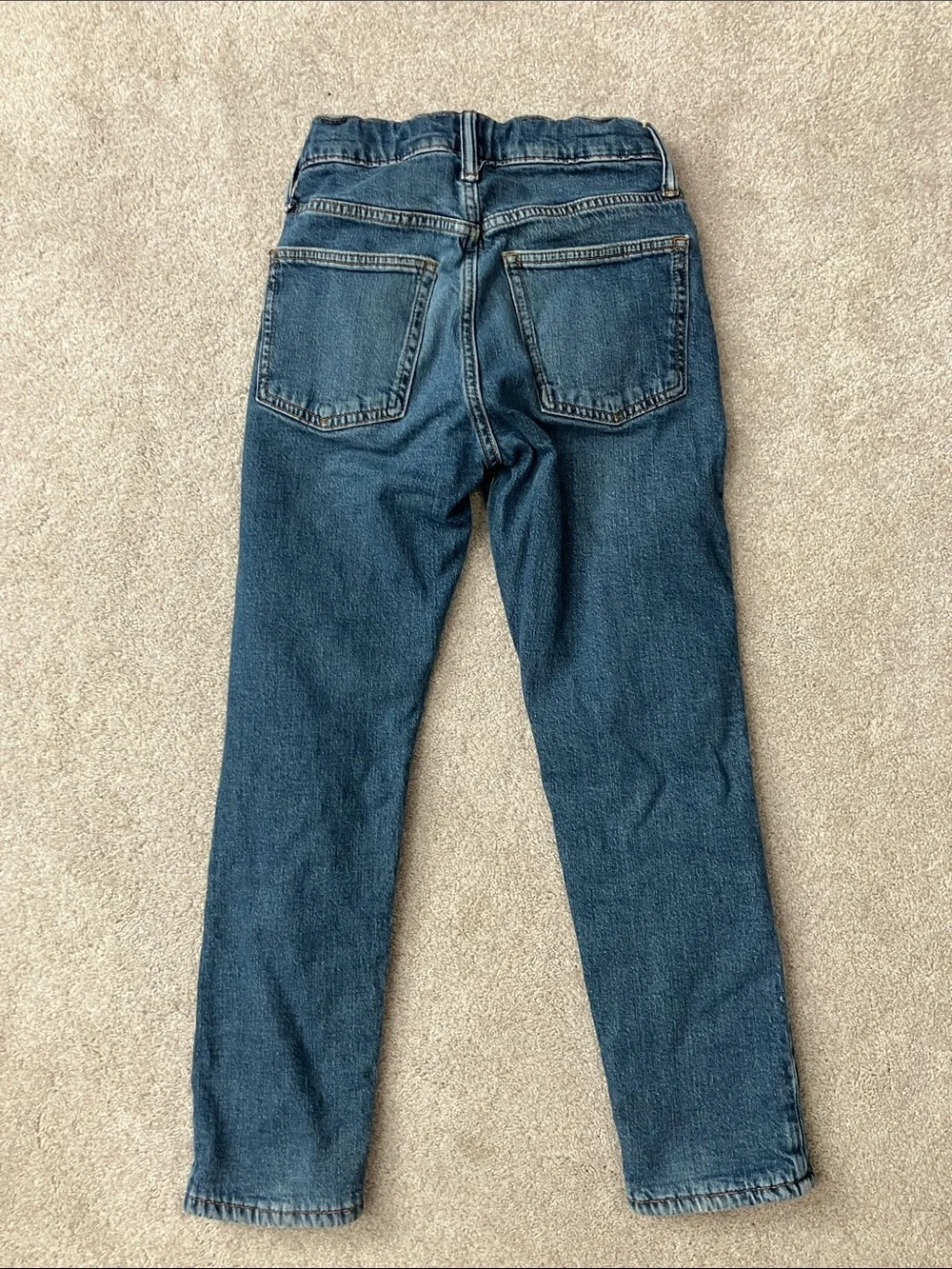 GAP Kids Blue Distressed Straight Jeans